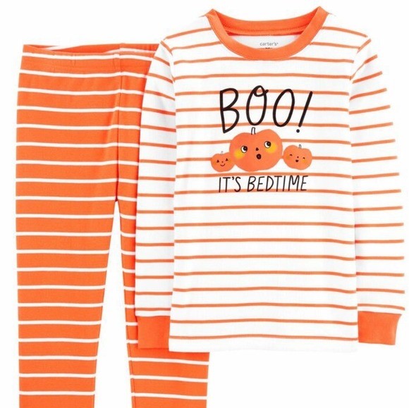 CARTERS Kid 2-Piece Halloween 100% Snug Fit Cotton PJs 5 YRS NWT - Picture 2 of 3
